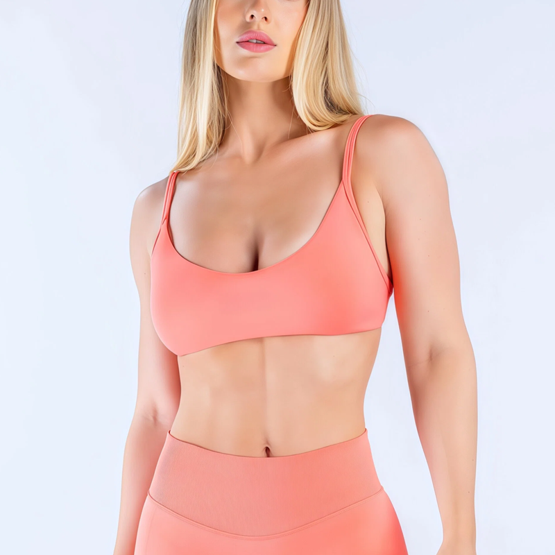T Shirt Bra Seamless - HISTELLO Impact Scoop Neck Bra Wanita