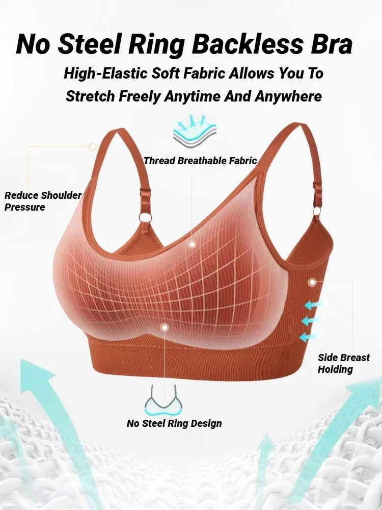 Sleep Bra Bralette - Bra Tanpa Jahitan Untuk Wanita, Bralette